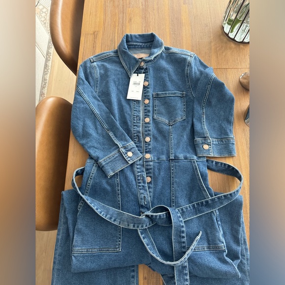 7 FOR ALL MANKIND ALEXA DENIM JUMPSUIT - Picture 7 of 10